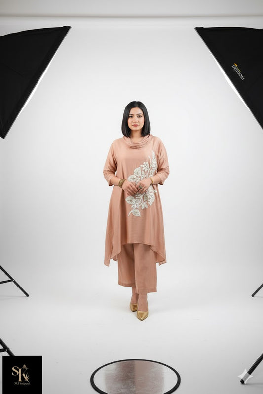 Dola Silk Luxe Asymmetrical Kurta Co-ord Set