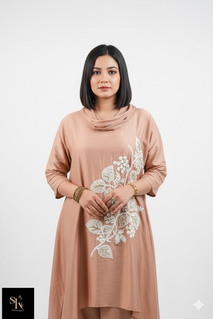 Dola Silk Luxe Asymmetrical Kurta Co-ord Set