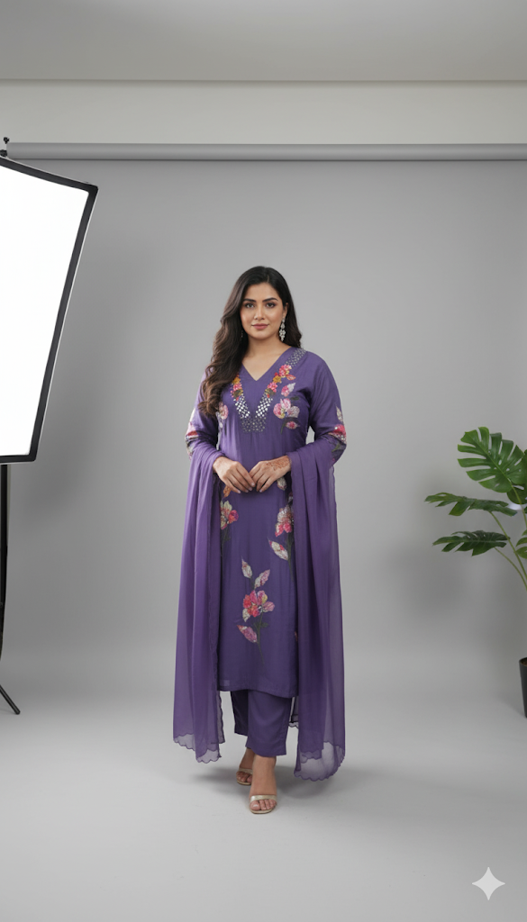 Royal Luxury Fashion – Russian Silk Kurta Set