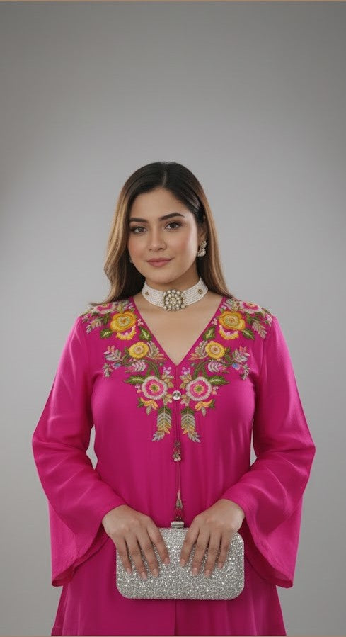 Heritage Floral Luxe Ensemble (Pink)